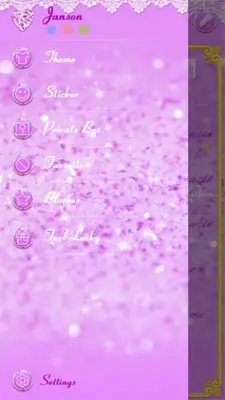 purple glitter android App screenshot 0